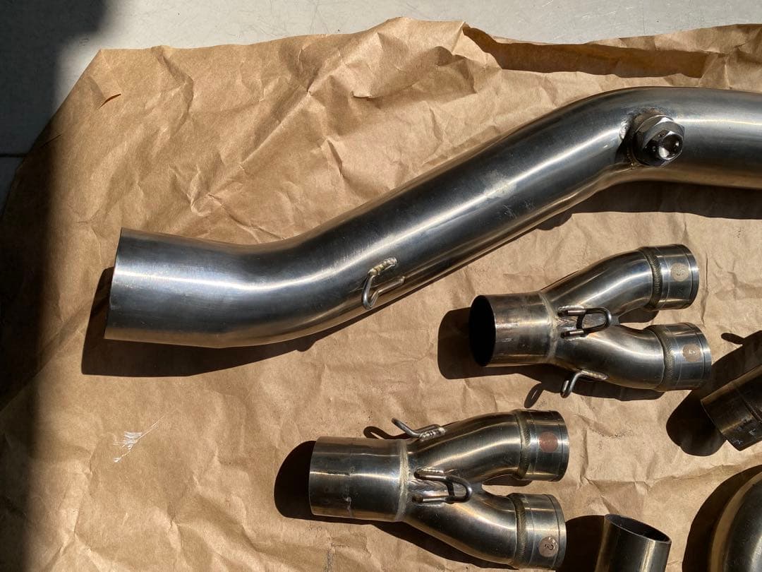 ZX25R用 LCI Parts ショートカーボンフルエキマフラー