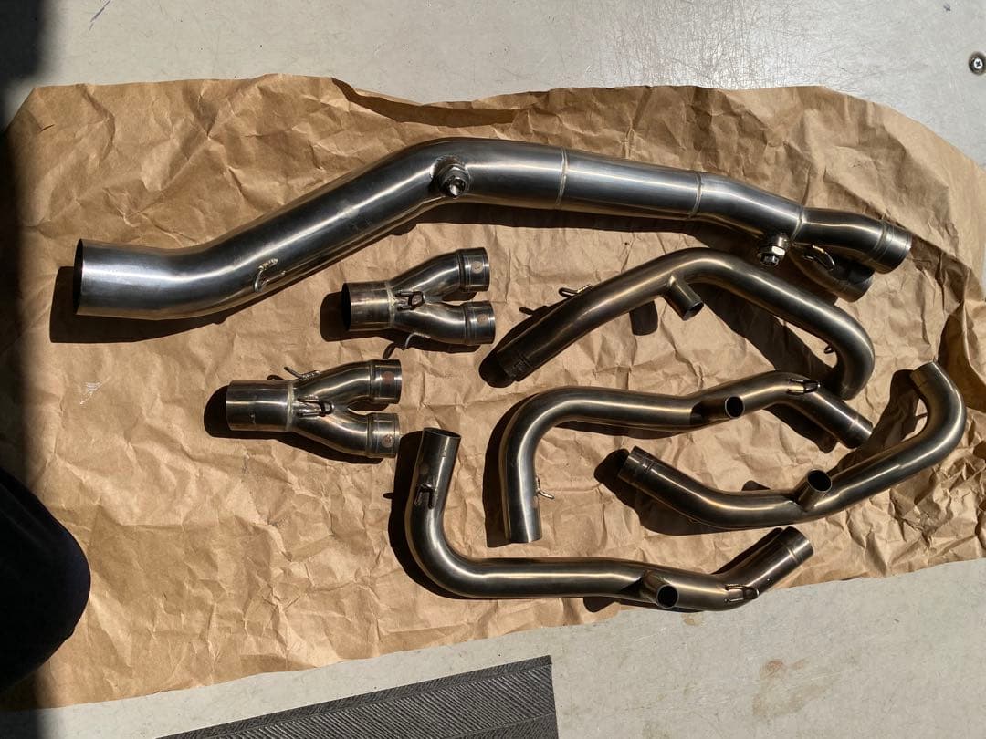 ZX25R用 LCI Parts ショートカーボンフルエキマフラー