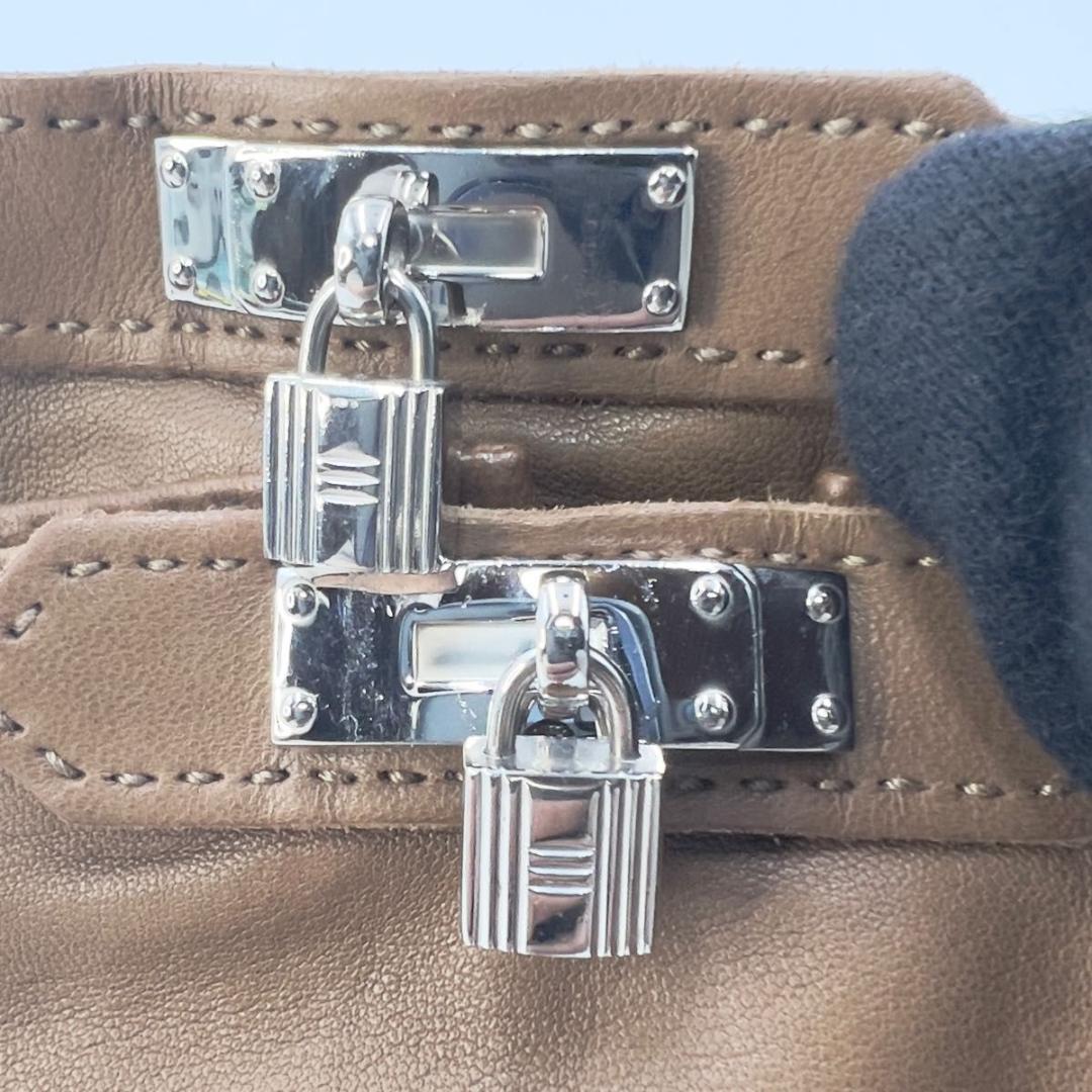 【専用品】HERMS エルメス レザーグローブ ケリー金具 茶 サイズ8