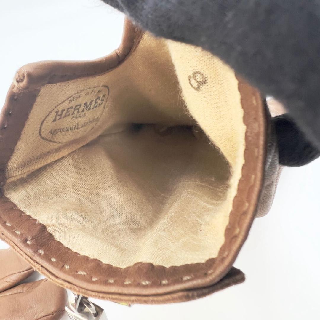 【専用品】HERMS エルメス レザーグローブ ケリー金具 茶 サイズ8