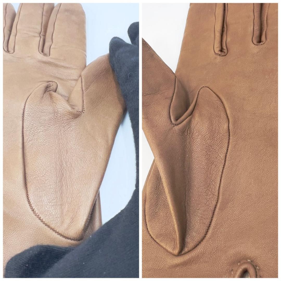 【専用品】HERMS エルメス レザーグローブ ケリー金具 茶 サイズ8