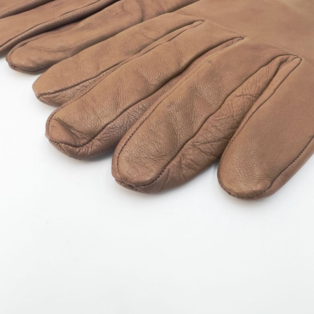 【専用品】HERMS エルメス レザーグローブ ケリー金具 茶 サイズ8