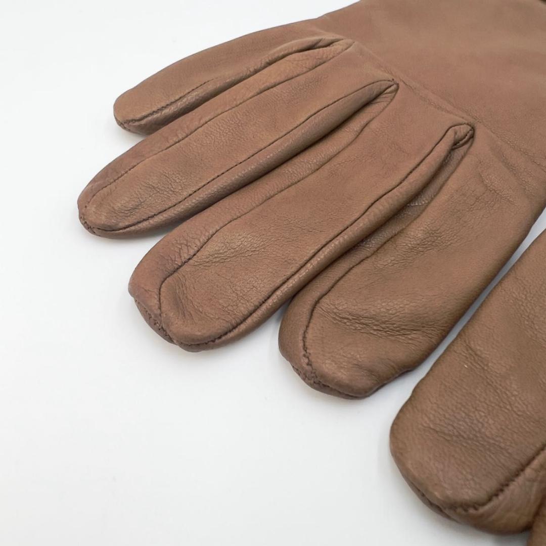 【専用品】HERMS エルメス レザーグローブ ケリー金具 茶 サイズ8
