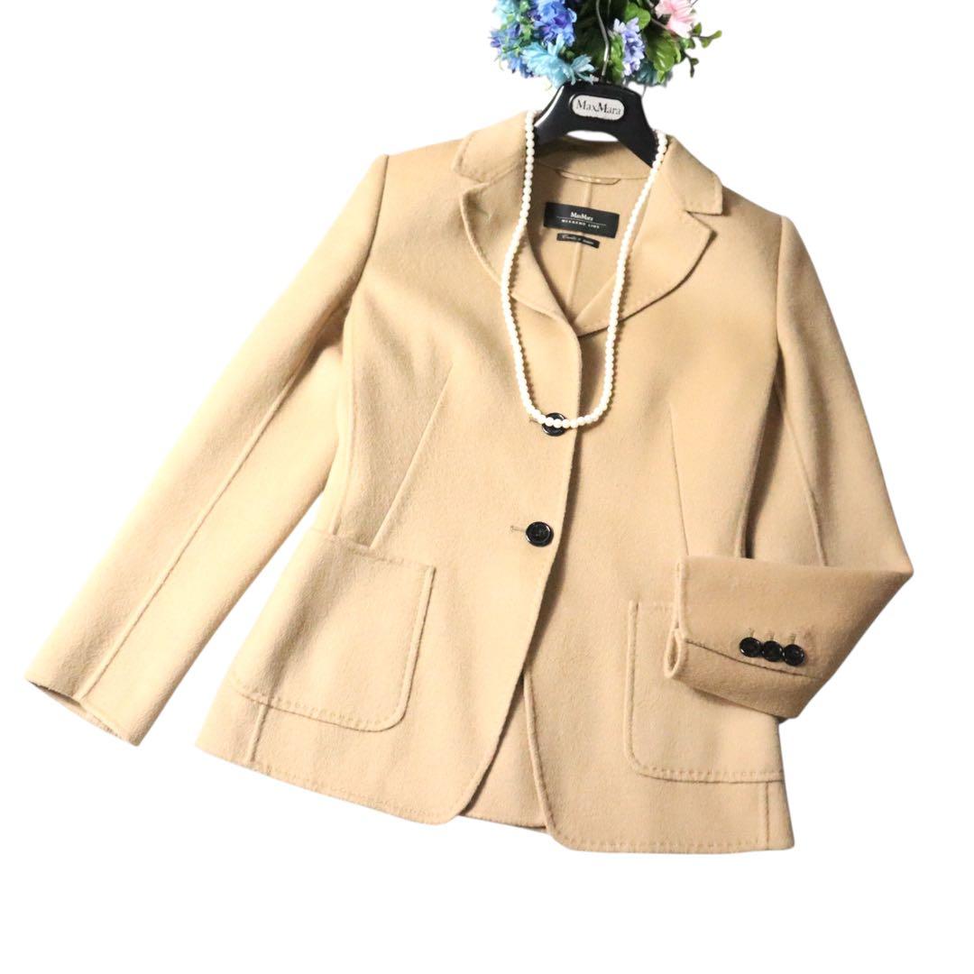 MaxMaraクチートアマーノ　ダブルフェイス　ショートコートキャメルジャケット