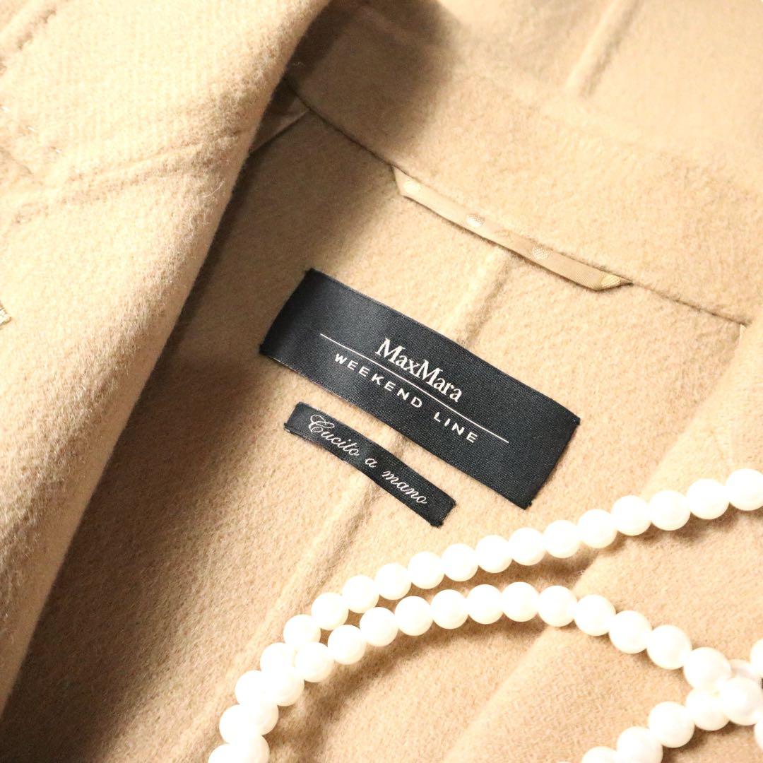 MaxMaraクチートアマーノ　ダブルフェイス　ショートコートキャメルジャケット