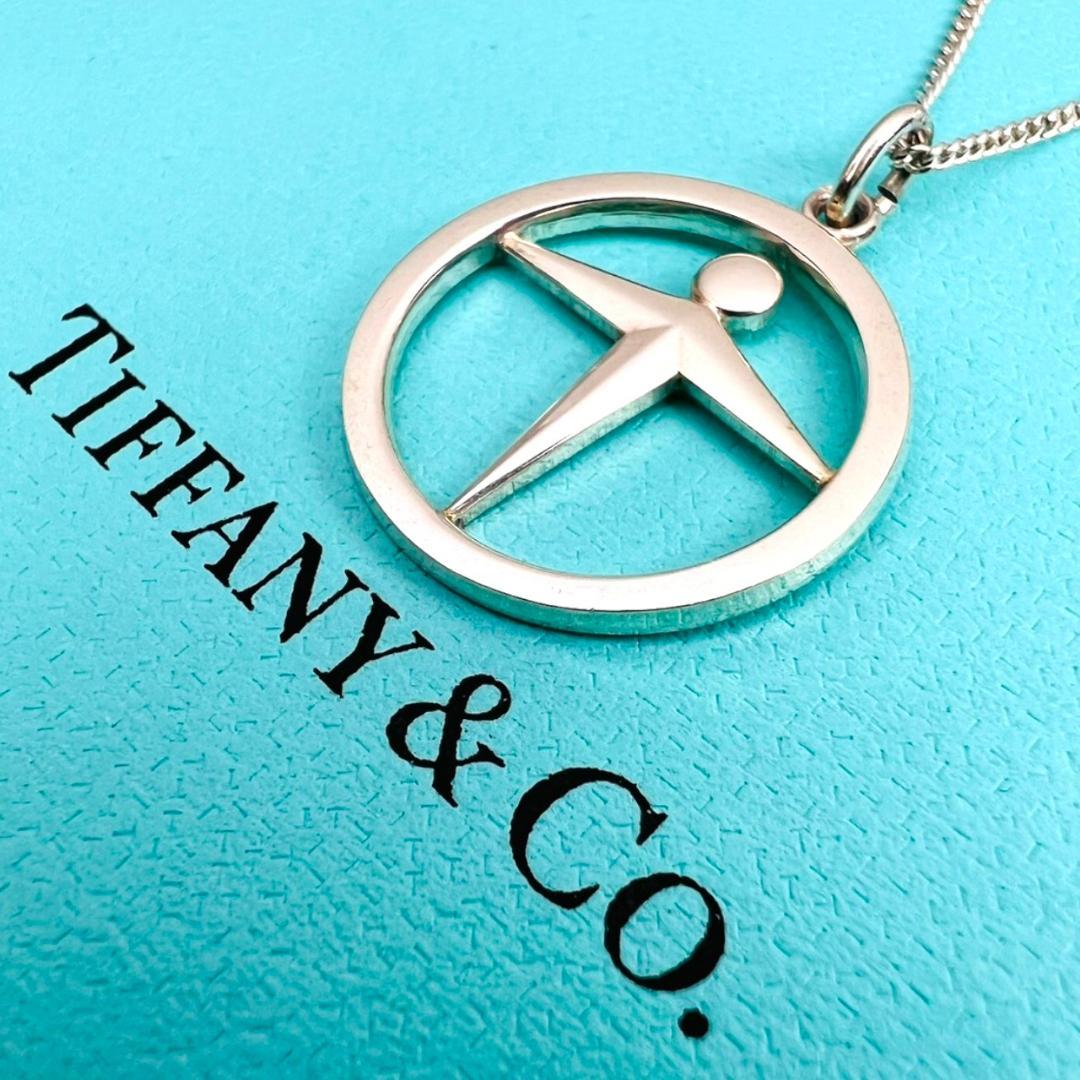 【極美品】TIFFANY ネックレス マンパワー 希少 ヴィンテージ シルバー