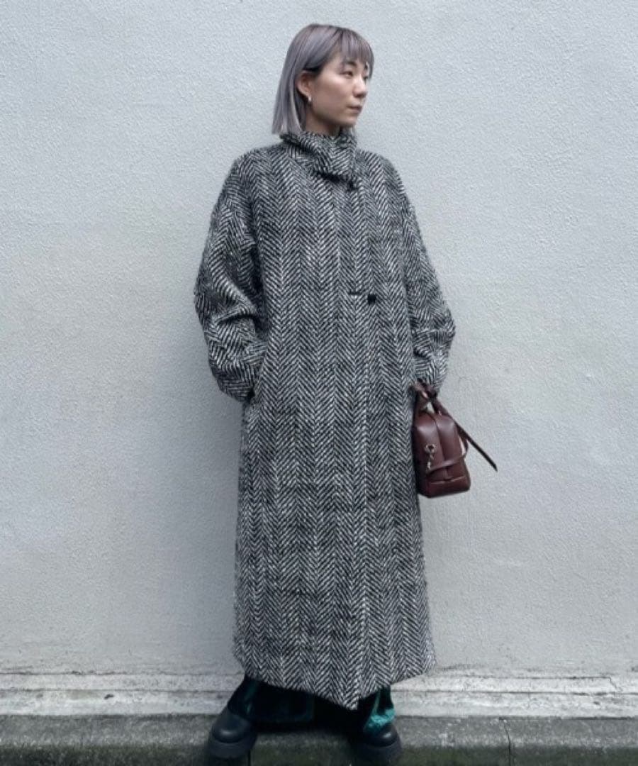 ROSE BUD mici ツィードロングコート