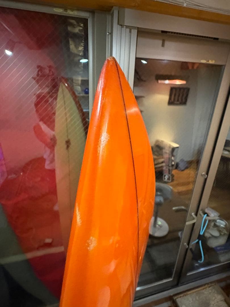 け*う様 クリーム色とオレンジのショートボードドロップアウトお宝貴重品ビンテージ