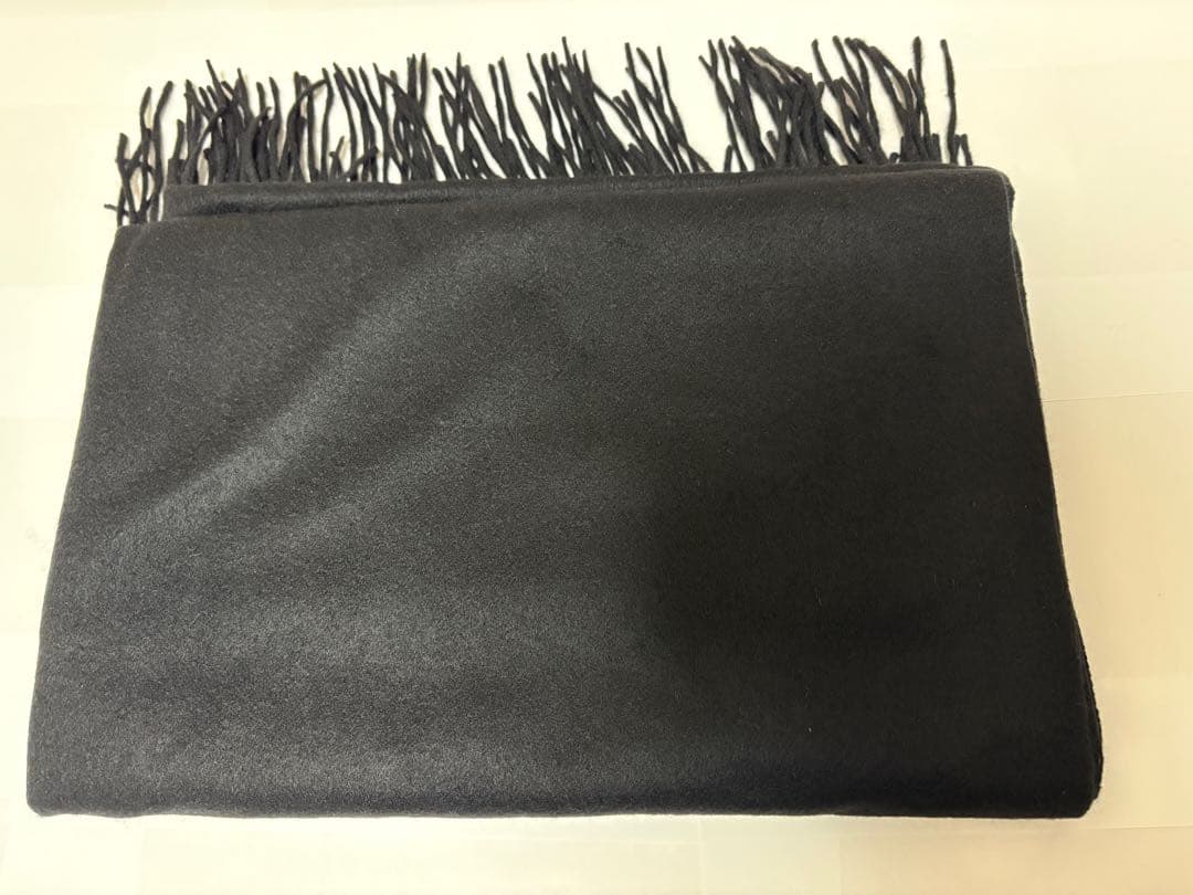 【新品未使用】MB ULTIMATE FABRICカシミア100%ストール(黒)