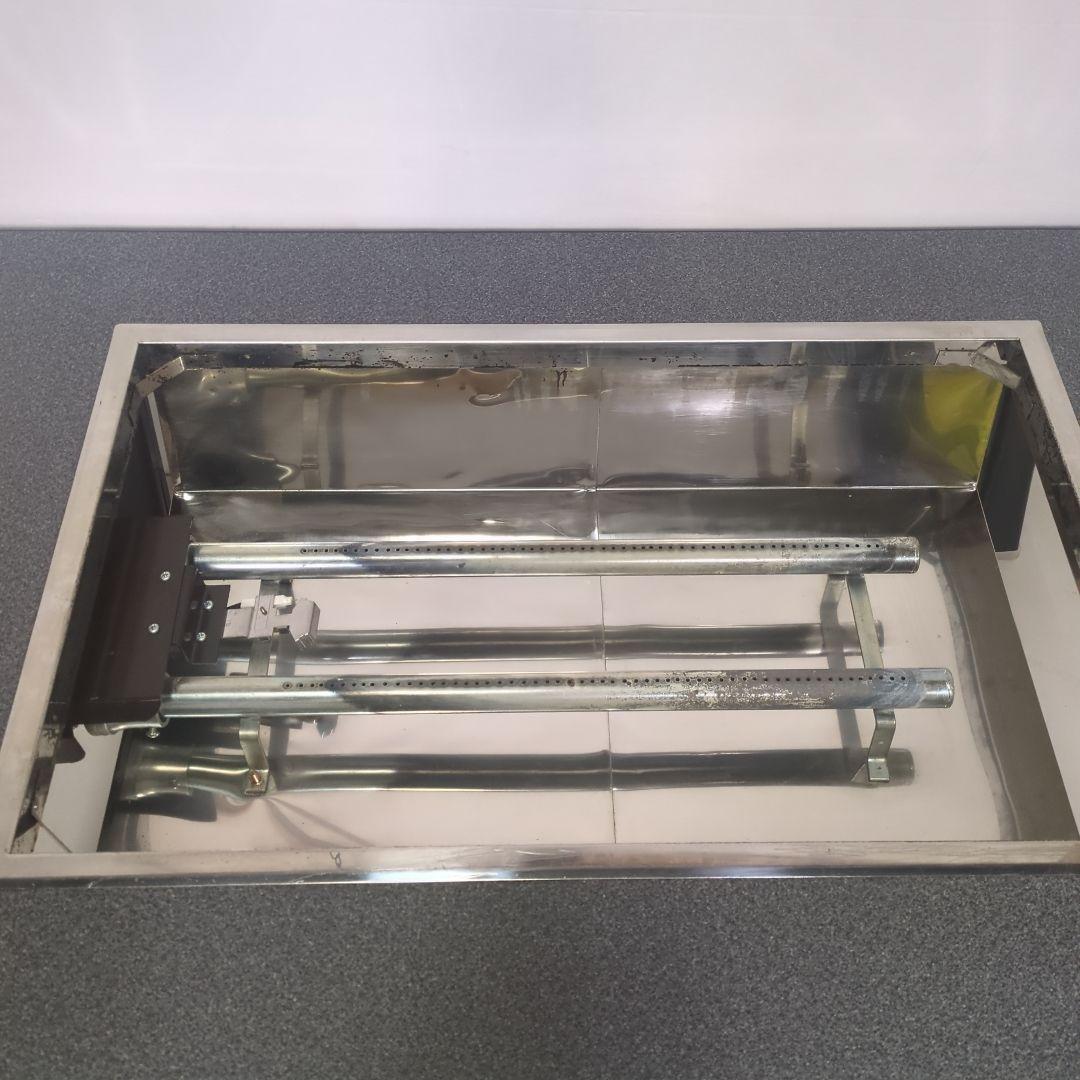 鉄板焼きテーブル　座卓　折りたたみ　92×62㎝　中古　天然ガス