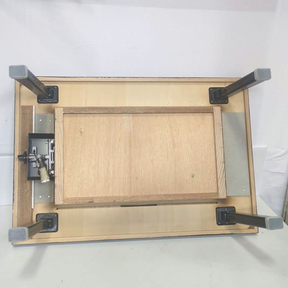 鉄板焼きテーブル　座卓　折りたたみ　92×62㎝　中古　天然ガス