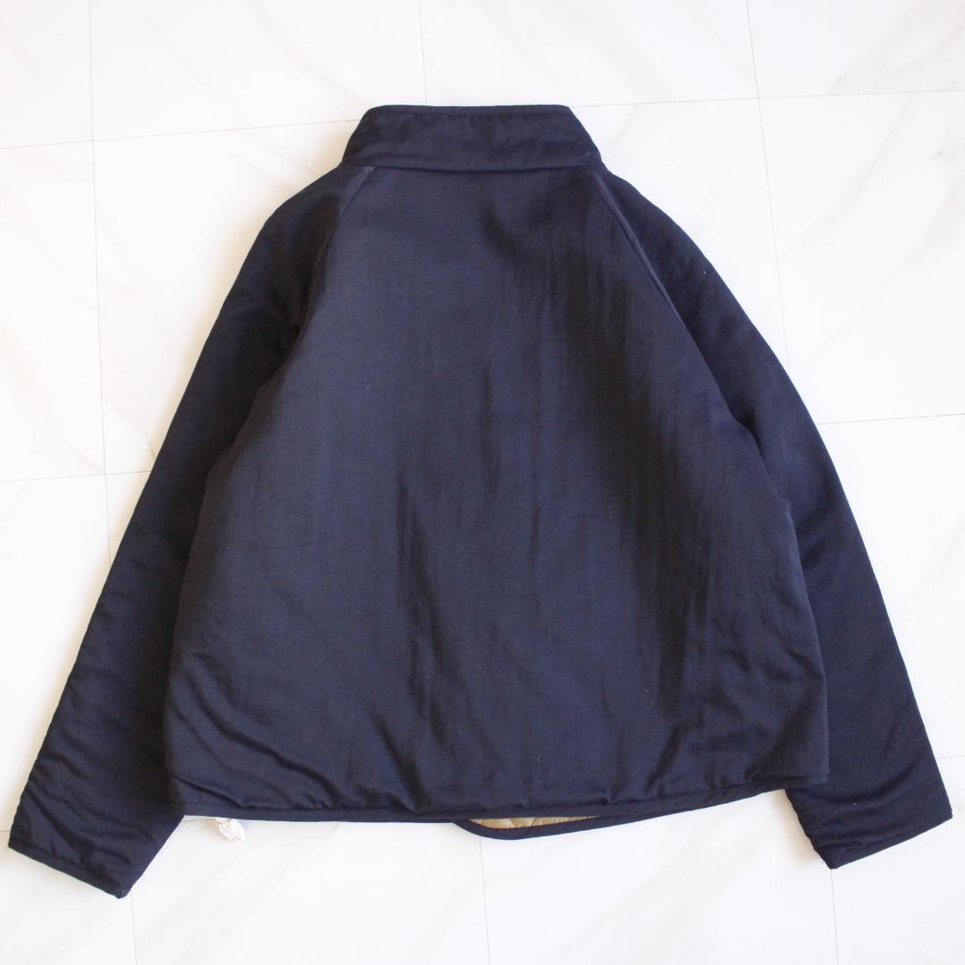 Vim 中綿ジャケット 22AW Sサイズ ネイビー シェルボタン サンダル