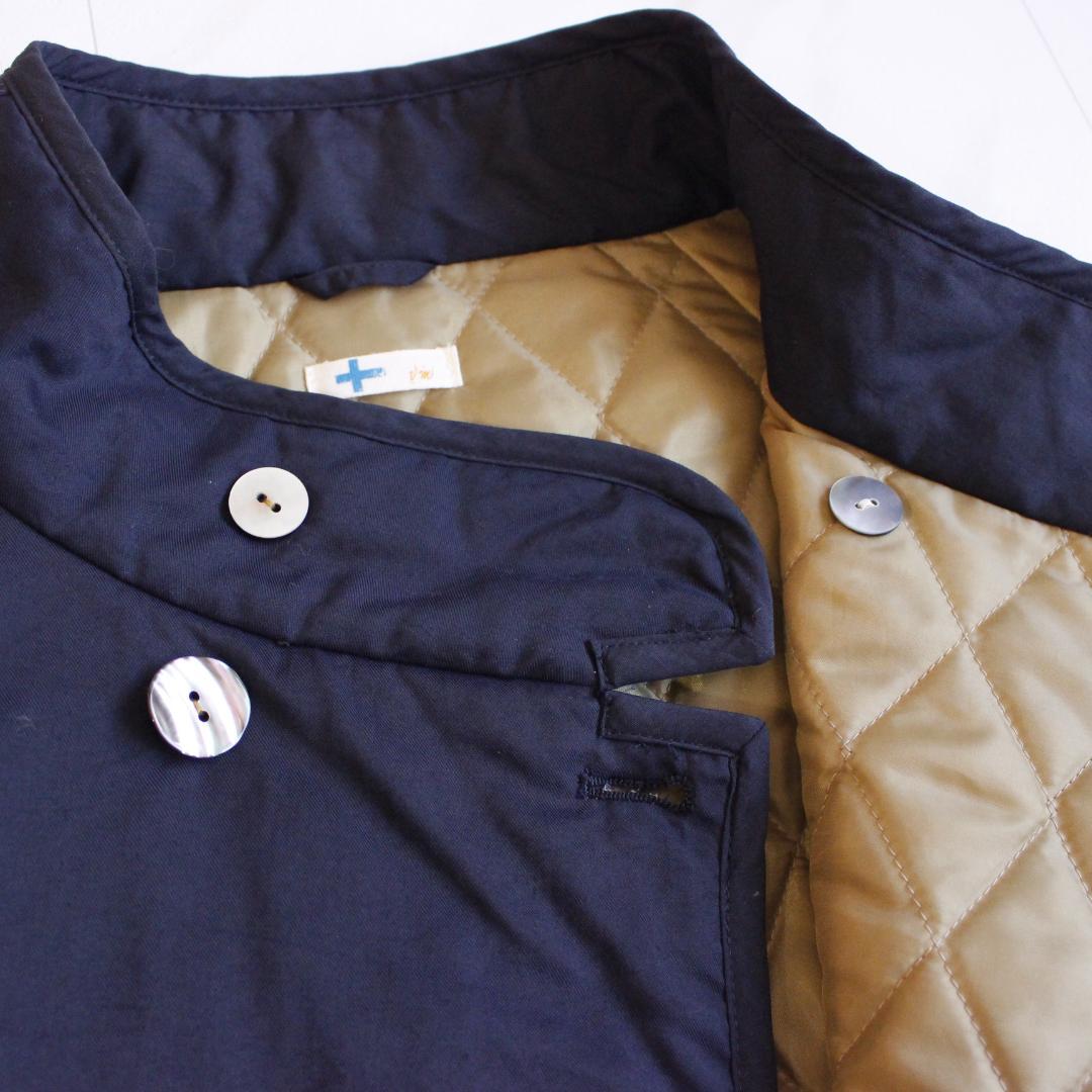 Vim 中綿ジャケット 22AW Sサイズ ネイビー シェルボタン サンダル