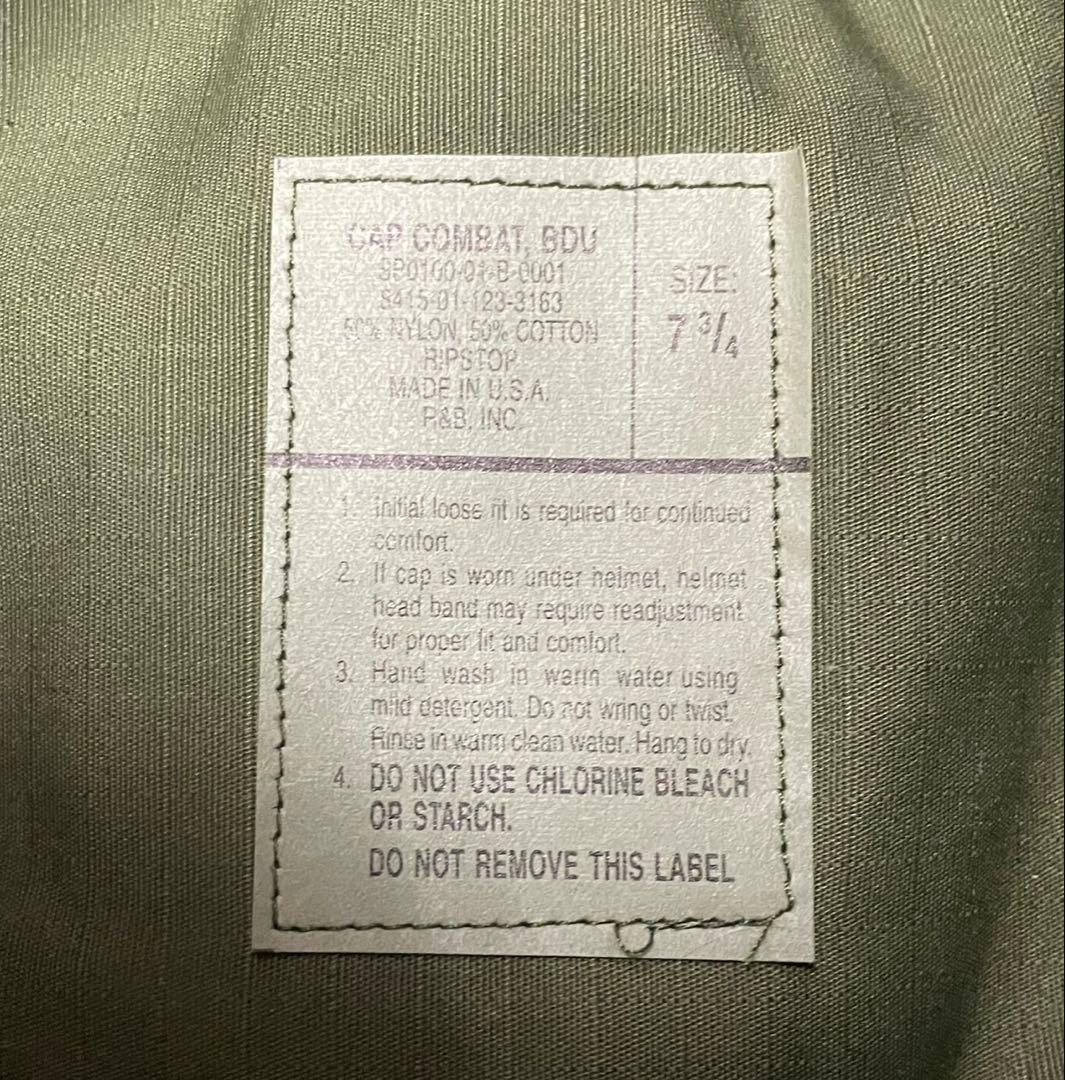 米軍陸軍本物OGパトロールキャップ7-3\4サイズ2001年官給品未使用 品