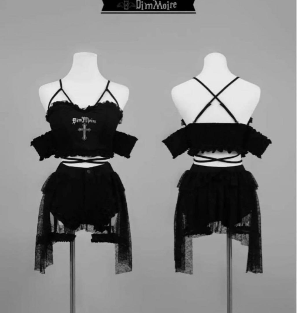 DimMoire ディムモアール 十字の誓いスイムウェア black レフレム