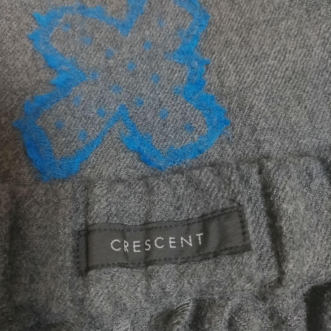 CRESCENT　ワイドパンツ　ウール　ジャガード織り