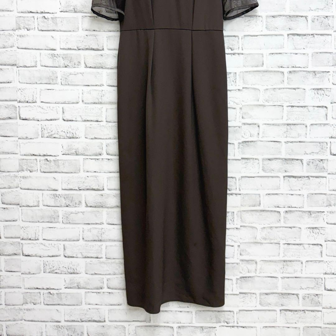 【訳あり】etoll. エトル　Iライン　ドレス　のみ　刺繍ペプラムビスチェなし