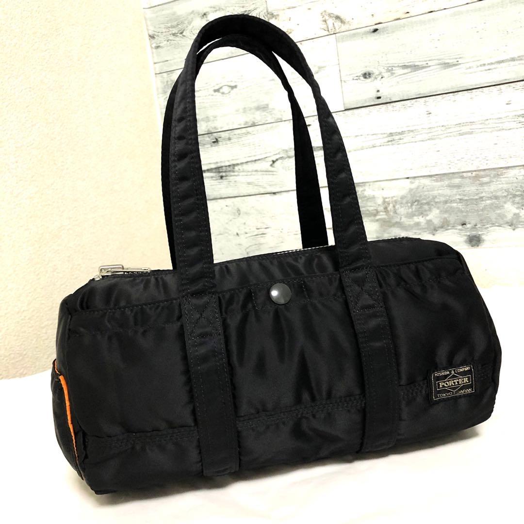未使用級✨ポーター タンカー ミニダッフルS ハンドバッグ ドラムバック 黒