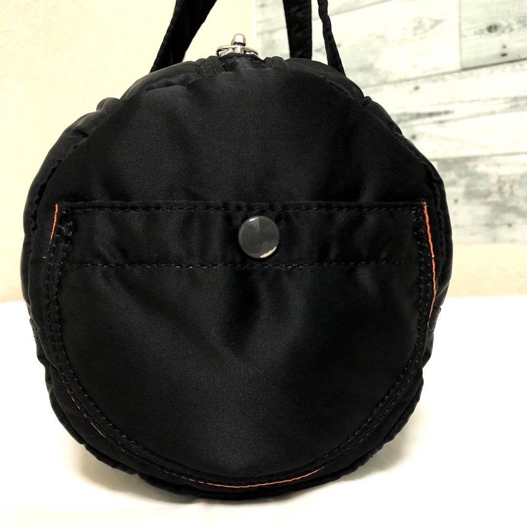 未使用級✨ポーター タンカー ミニダッフルS ハンドバッグ ドラムバック 黒