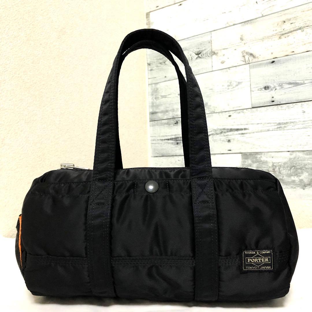 未使用級✨ポーター タンカー ミニダッフルS ハンドバッグ ドラムバック 黒