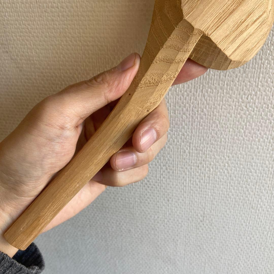 希少品　新子薫　栗の木杓子　のし杓子　奈良大塔坪杓子　くるみの木　三谷龍二