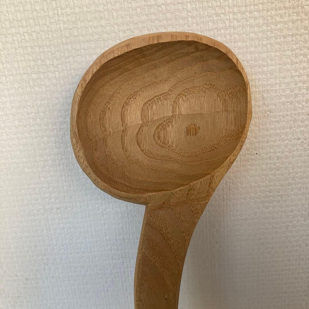 希少品　新子薫　栗の木杓子　のし杓子　奈良大塔坪杓子　くるみの木　三谷龍二