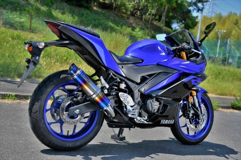 BEAMSビームスR-EVO ヒートチタン YZF-R25 スリップオンマフラー
