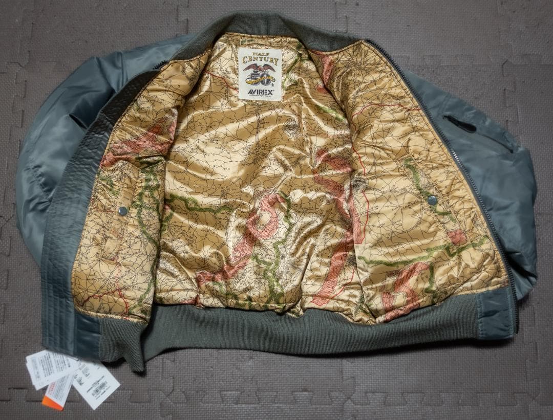AVIREX 50周年MA-1 フライトジャケットビッグロゴシグネチャーモデル