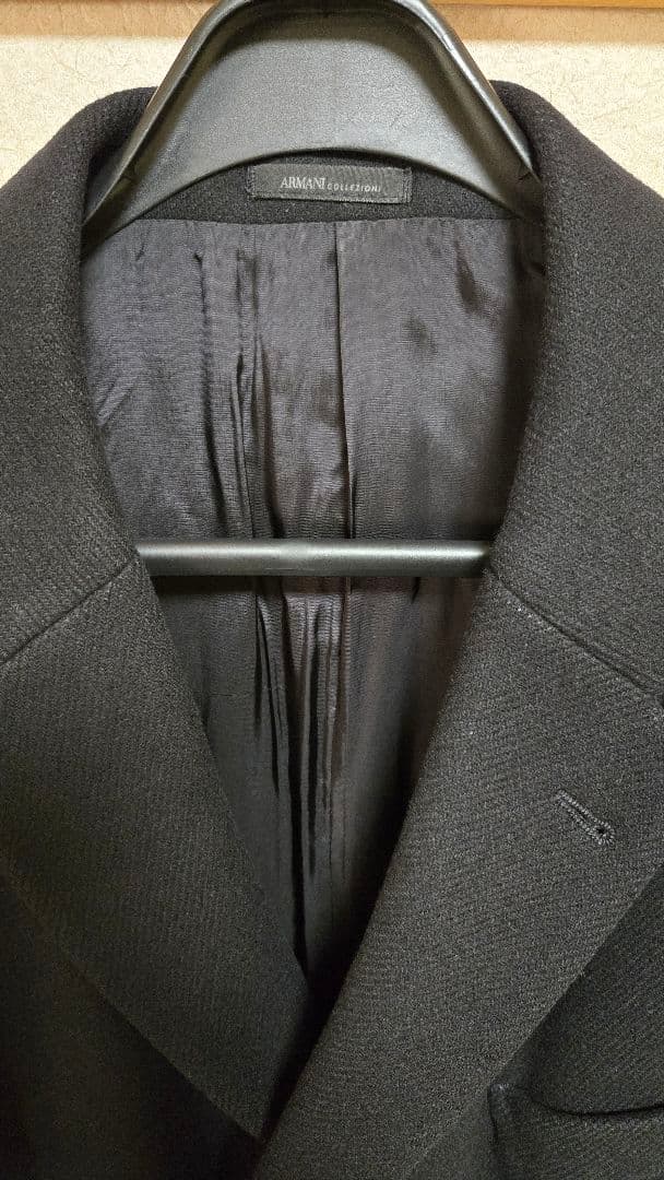 アルマーニ　ARMANI COLLEZIONI カシミヤ混チェスターコート