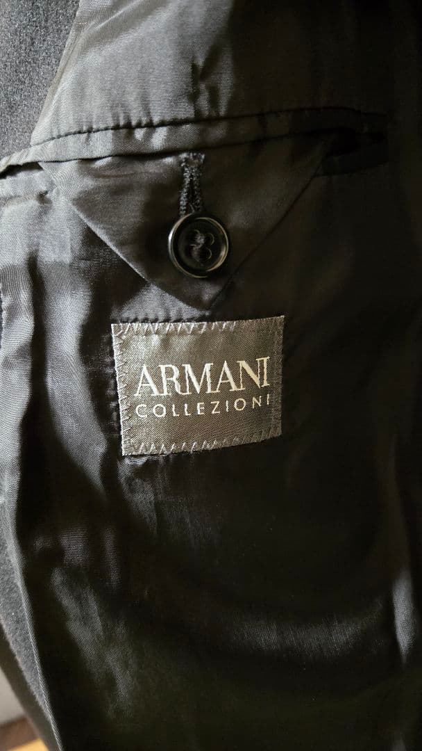 アルマーニ　ARMANI COLLEZIONI カシミヤ混チェスターコート