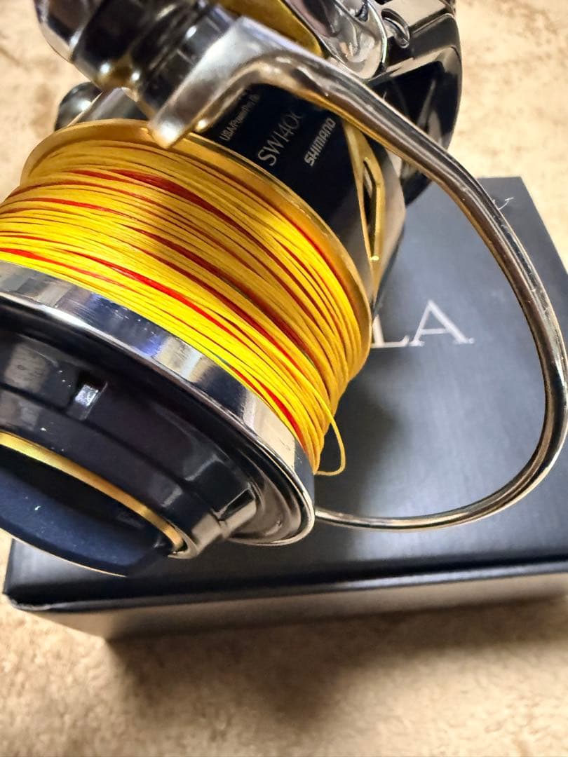 SHIMANO ステラ SW14000XG ゴメクサス製ノブ変更