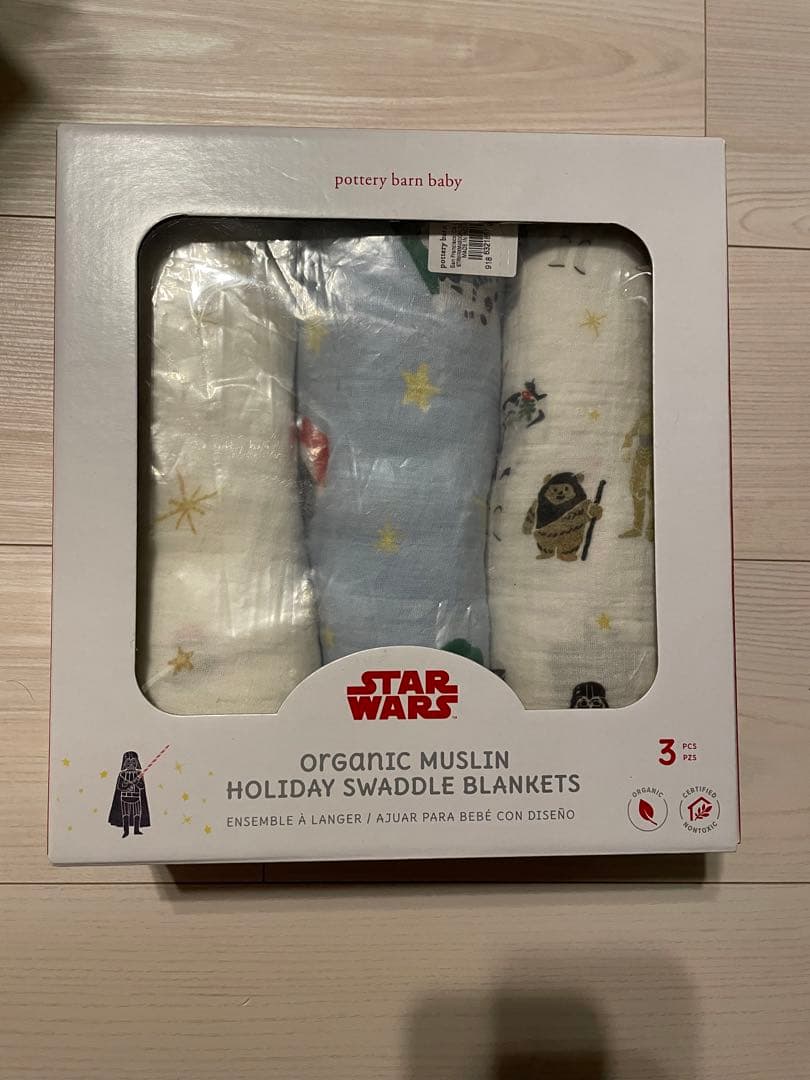 （N）スターウォーズ　クリスマス　おくるみ/ブランケット　3枚セット