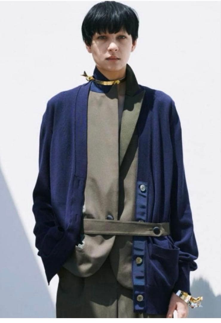 sacai ドッキング　テーラードジャケット　カーディガン　ブルゾン