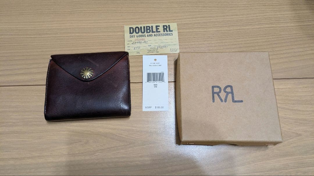 ＲＲＬ 　ラルフローレン　コンチョ　レザーウォレット　インド製