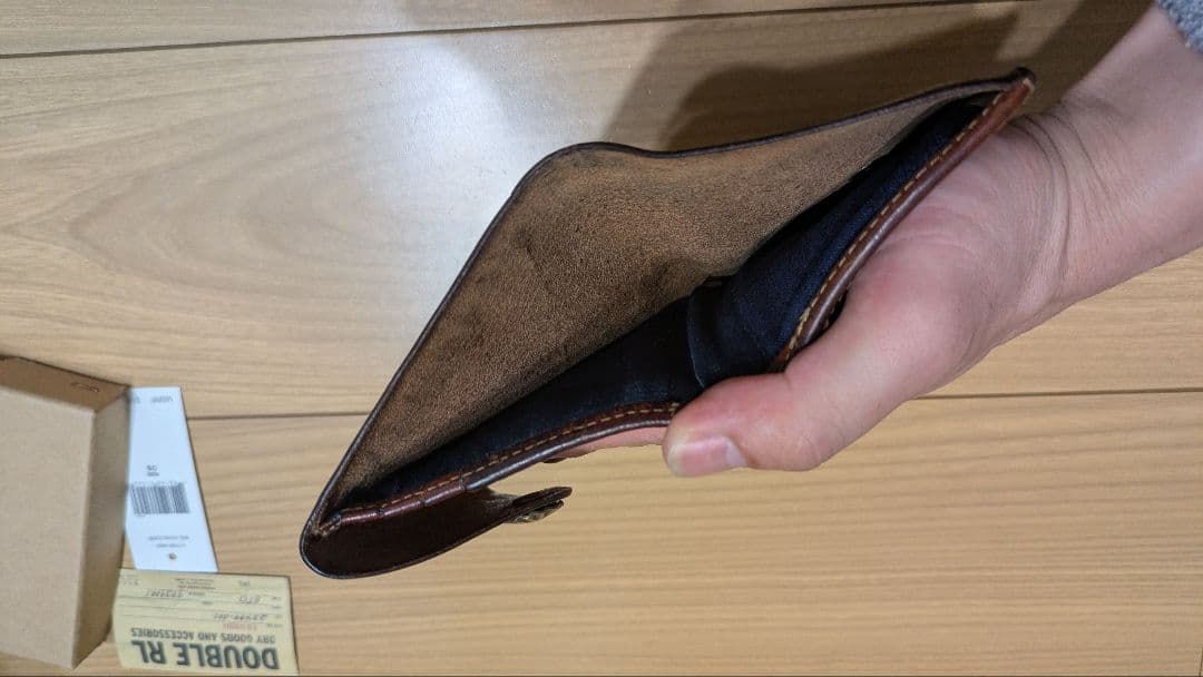 ＲＲＬ 　ラルフローレン　コンチョ　レザーウォレット　インド製