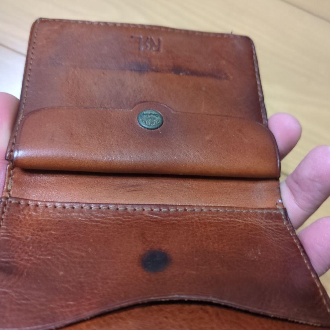 ＲＲＬ 　ラルフローレン　コンチョ　レザーウォレット　インド製