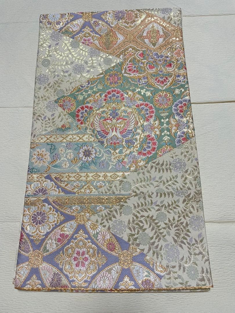 訪問着フルセット　辻ヶ花　絞り　しつけ糸付き　正絹　入学式　卒業式　向かい鳥七宝