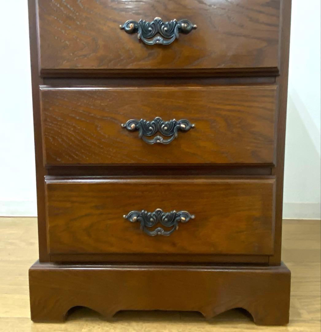 越後民芸 木製 チェスト 箪笥 引き出し 収納 5段