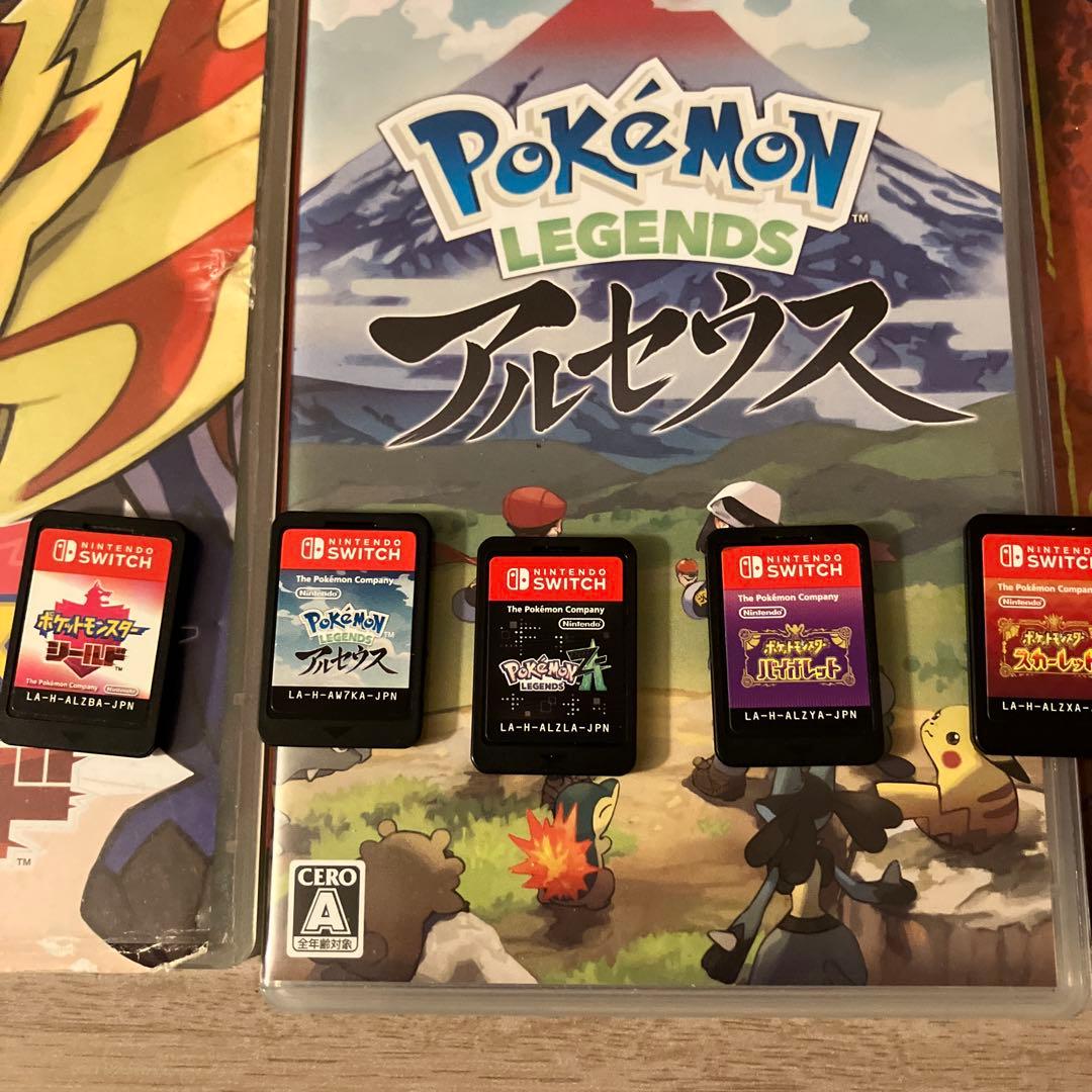 switch ポケモンza アルセウス　スカーレット　バイオレット　シールド