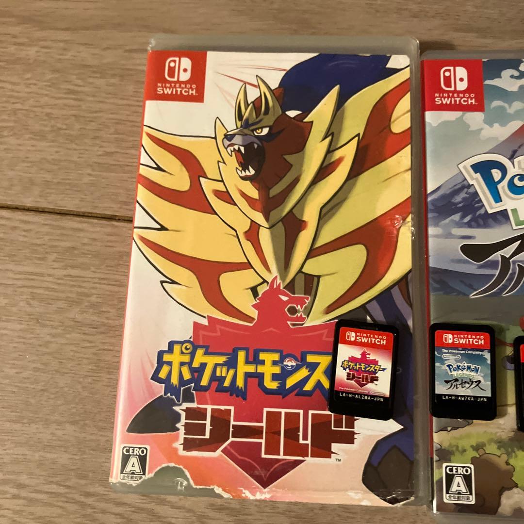 switch ポケモンza アルセウス　スカーレット　バイオレット　シールド