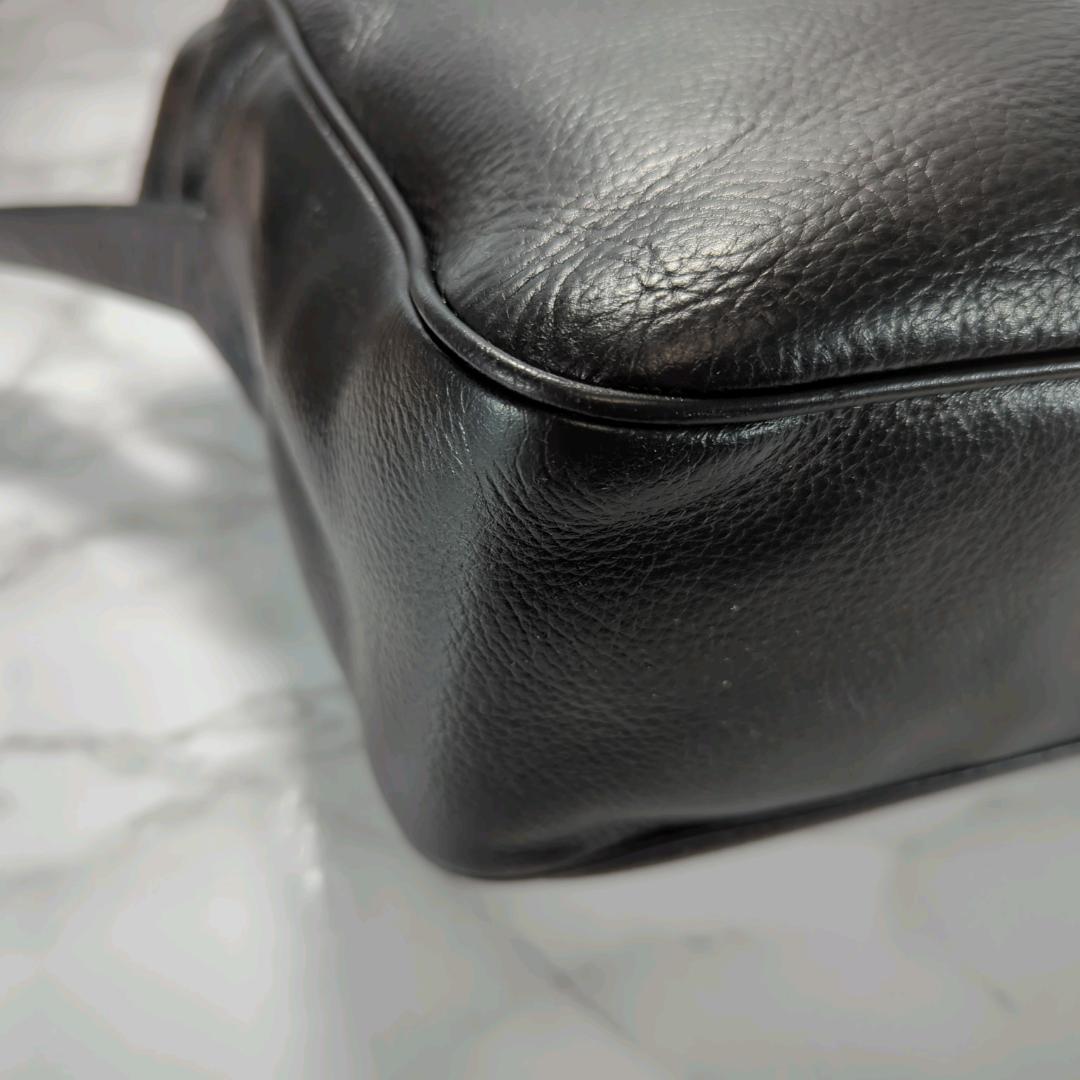 [美品]　LOEWE ロエベ アナグラム シ ョルダーバッグ ブラック