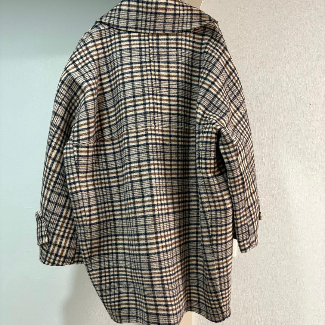 Mila Owen ハーフ丈チェックコート