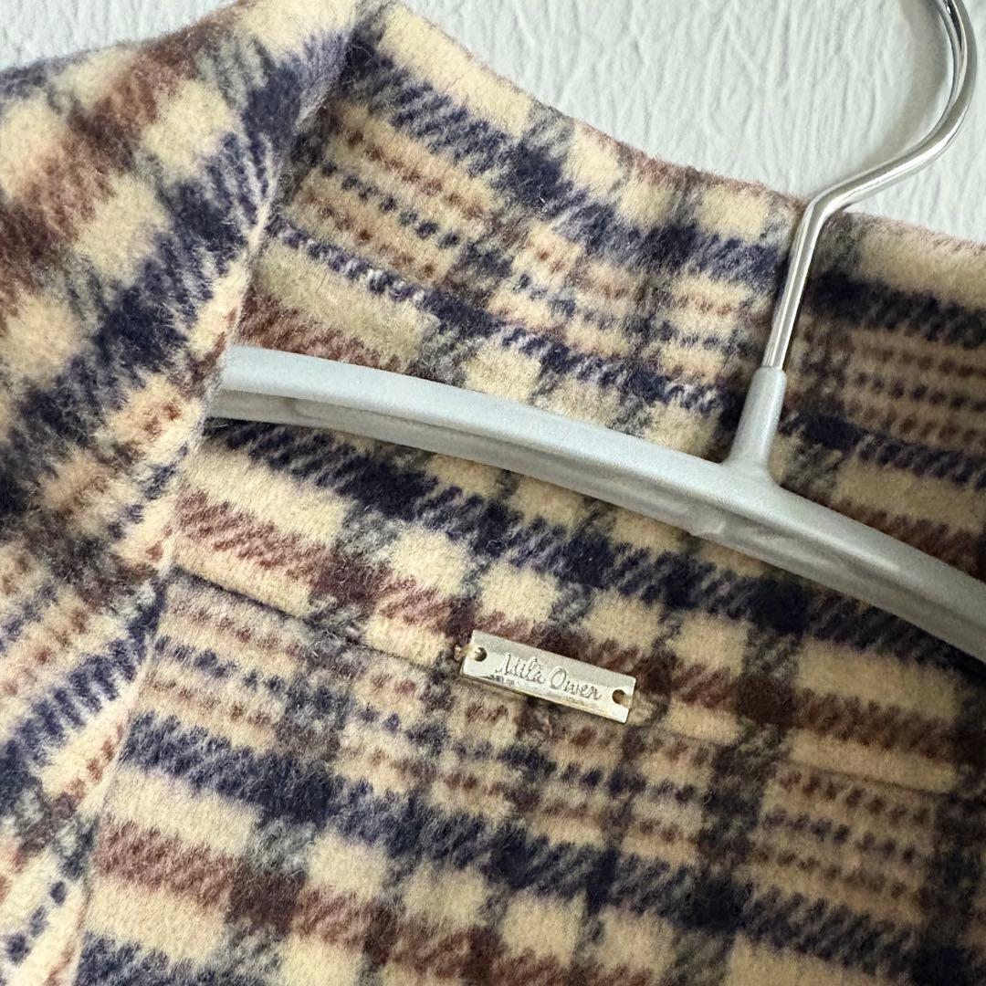 Mila Owen ハーフ丈チェックコート