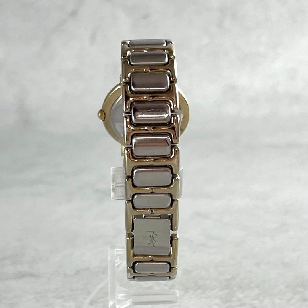 イヴサンローラン YSL コンビ ゴールド タイムレス ラウンド時計