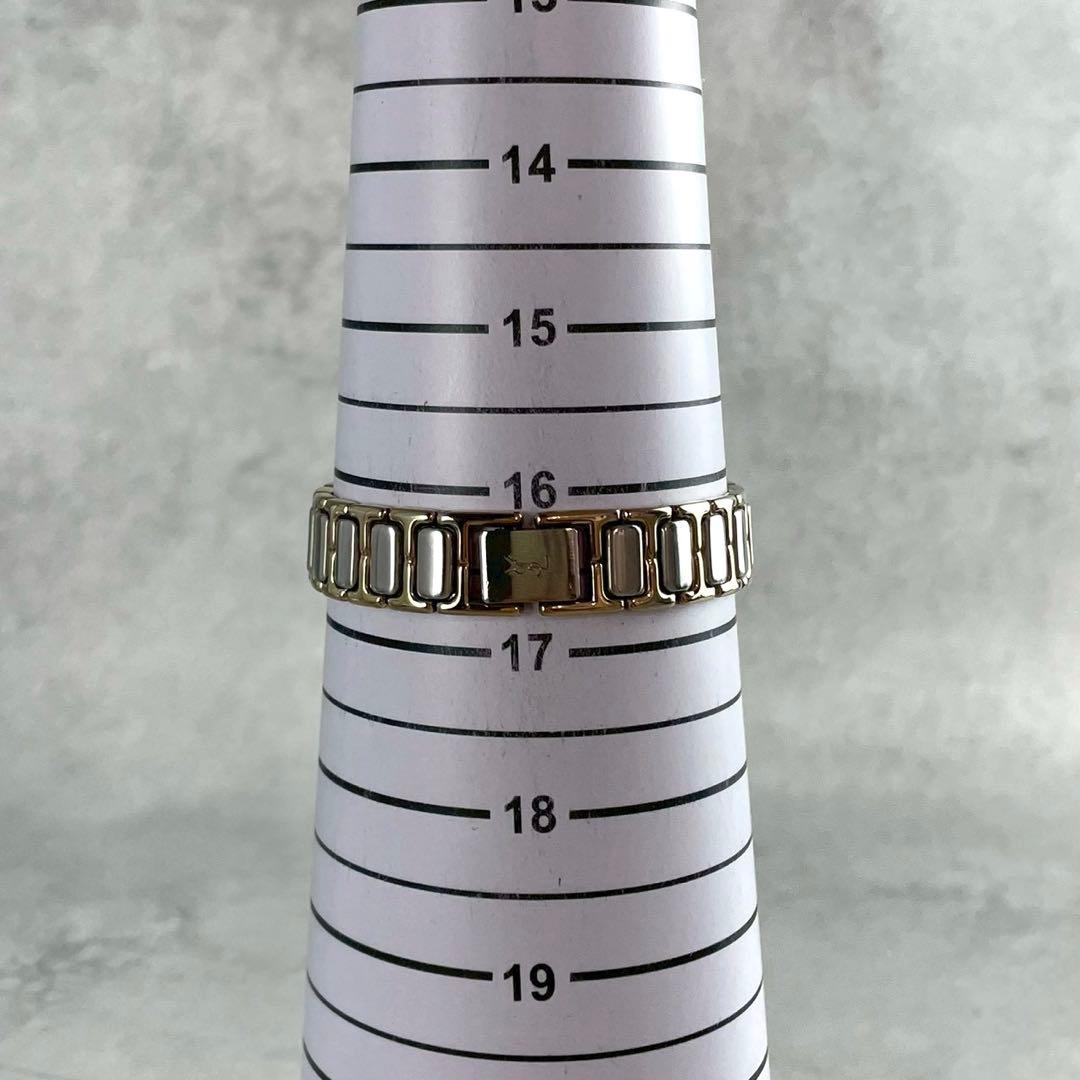 イヴサンローラン YSL コンビ ゴールド タイムレス ラウンド時計