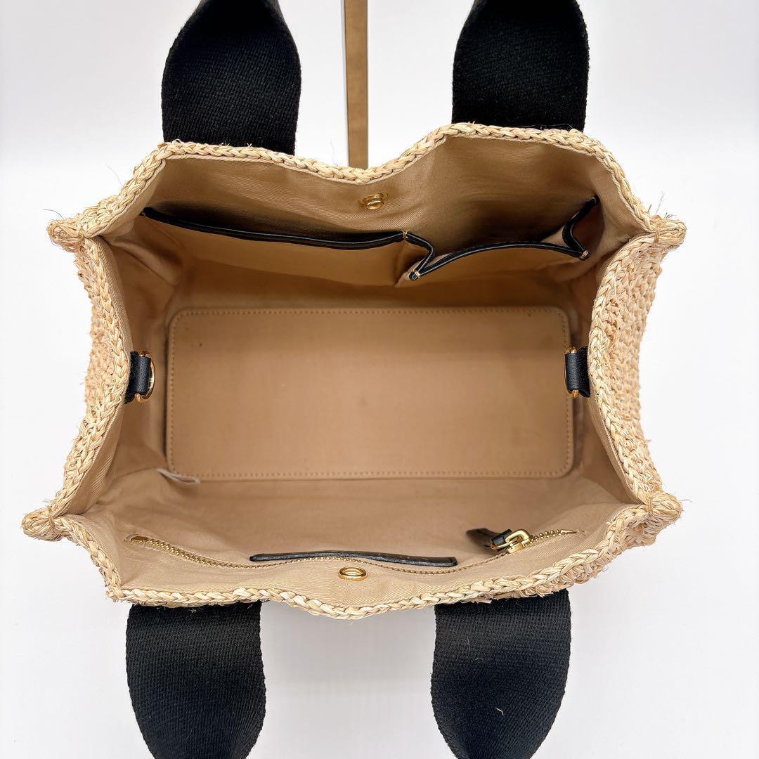 ヴィオラドーロ♡ トート ハンド ショルダー バッグ ラフィア 2WAY