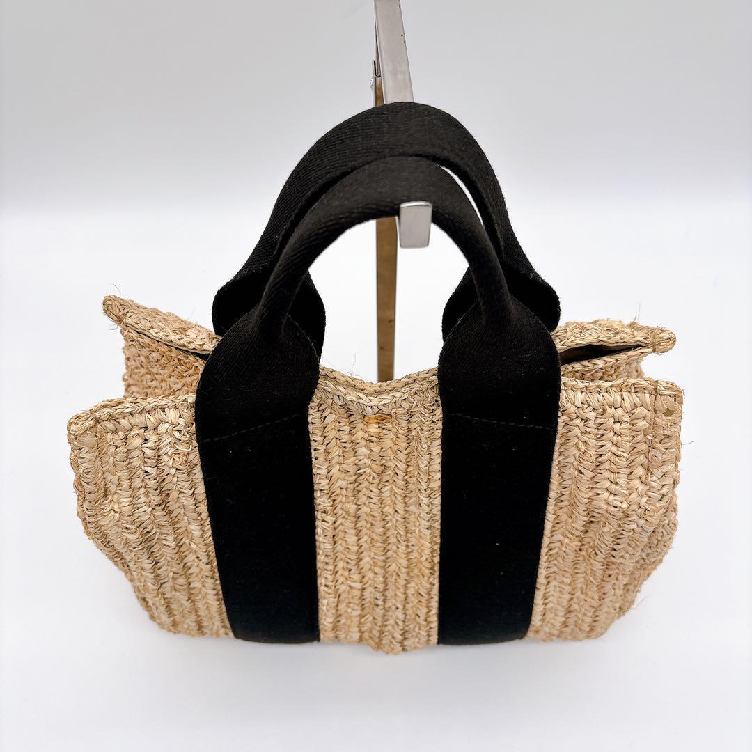 ヴィオラドーロ♡ トート ハンド ショルダー バッグ ラフィア 2WAY