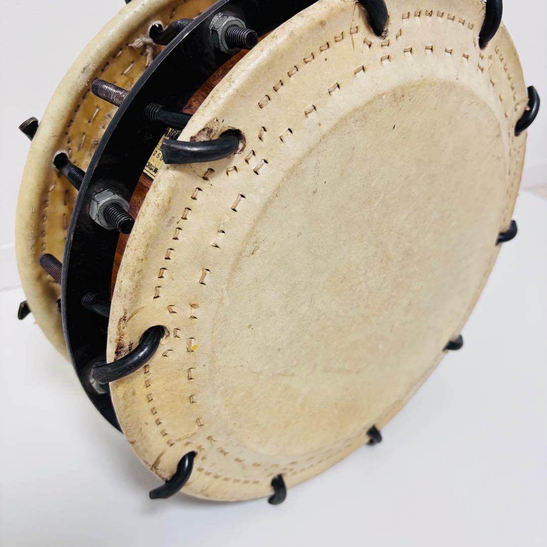 締太鼓　ボルト締め 和太鼓　立奏台付き　2丁掛け