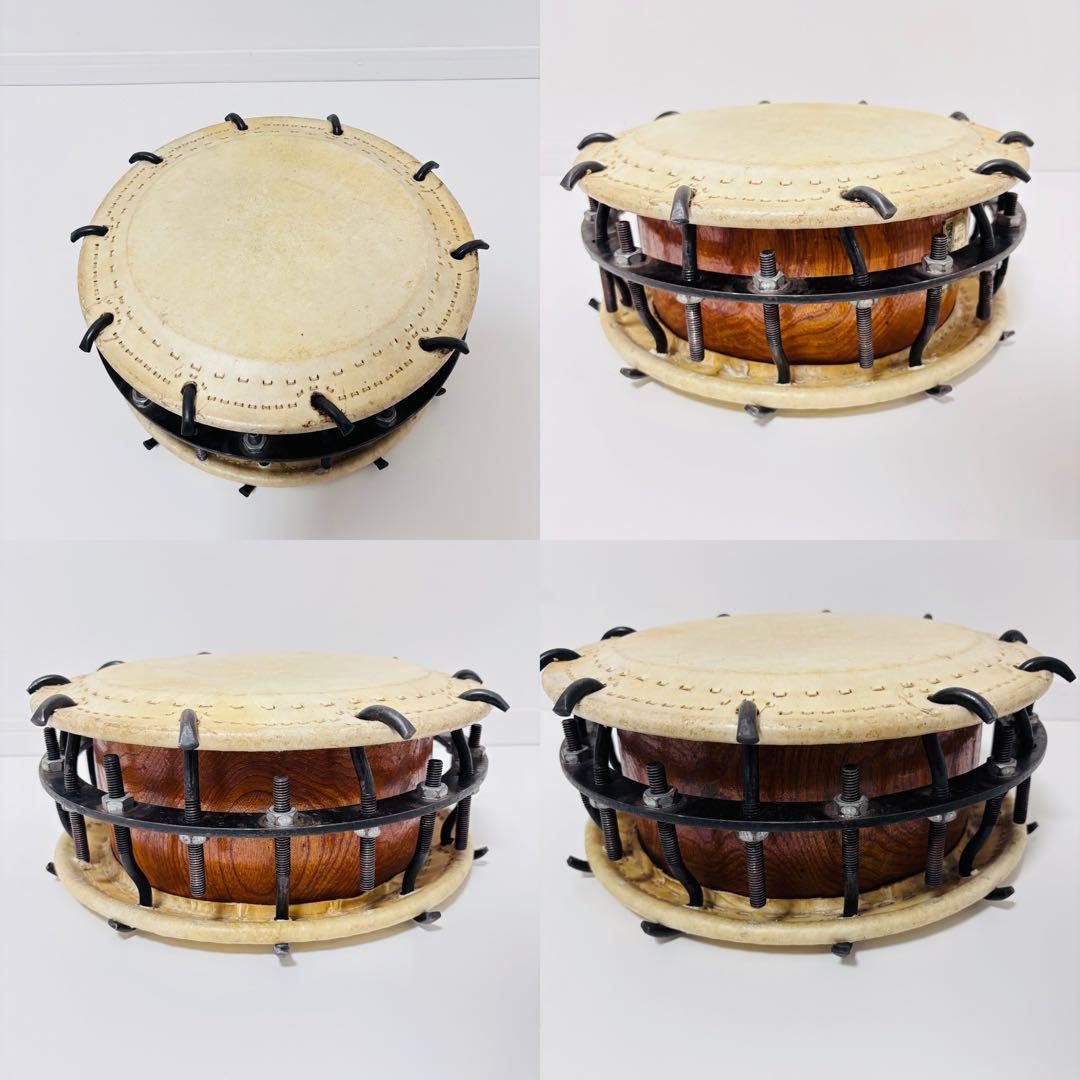 締太鼓　ボルト締め 和太鼓　立奏台付き　2丁掛け
