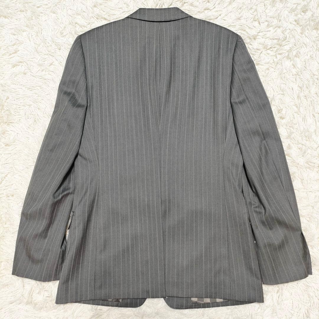 【シルク】コムサデモード　スーツ　シングル　光沢感　2B　総裏地　ウール　メンズ